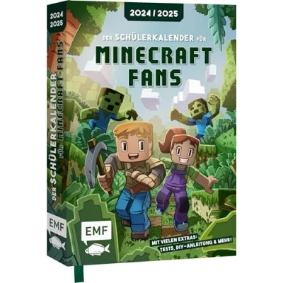 Abbildung von Der Schülerkalender für Minecraft Fans 2024/2025: Das School Guidebook mit vielen Extras: Tests, DIY Anleitung eine echte Fackel und vieles mehr!