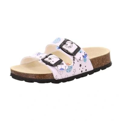 Abbildung von Superfit Jungen Fussbettpantoffel Pantoffeln, Weiß Mehrfarbig 1070, 26 EU