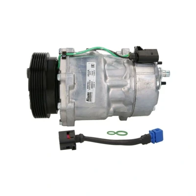 Abbildung von NISSENS 890761 Kompressor SD7V16 12 PAG 46 R 134a VOLKSWAGEN: Golf 4, Transporter 5, 4 Variant, AUDI: A3 Hatchback, SKODA: Octavia 1 Combi