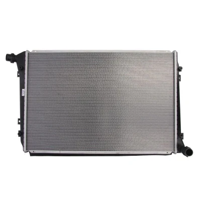 Abbildung von DENSO DRM32037 Kühler, Motorkühlung Aluminium 650mm 430mm 28mm VOLKSWAGEN: Golf 5, Touran I, Caddy 3, AUDI: A3 Sportback, Hatchback, Convertible