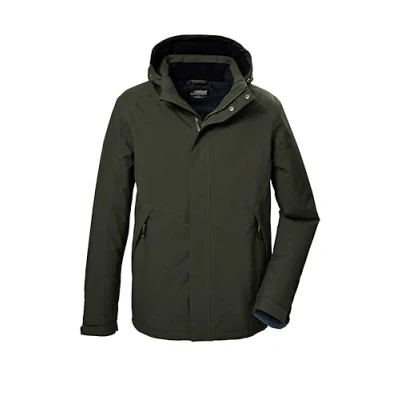 Abbildung von killtec Herren Funktionsjacke/Outdoorjacke mit abzippbarer Kapuze KOW 4 MN JCKT, dark moss, L, 41843 000