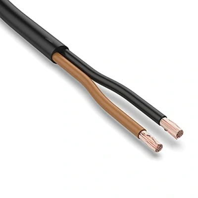 Abbildung von AUPROTEC KFZ Kabel 2x1,5 mm² 10m rund FLYY I Rundkabel Schlauchleitung/Fahrzeugleitung Farbcodiert schwarz/braun 2 poliges für Anhänger geeignet