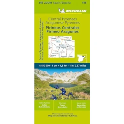 Abbildung von Michelin Hochpyrenäen: Straßen und Tourismuskarte 1:150.000; Auflage 2023 (MICHELIN Zoomkarten)