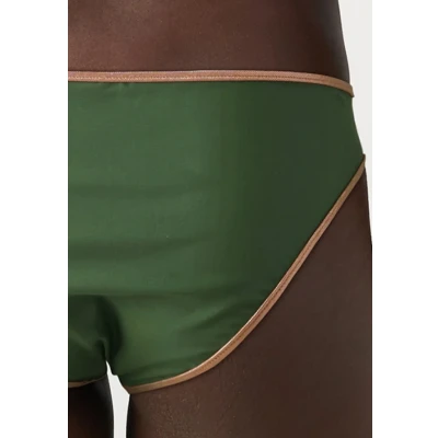 Abbildung von Bruno Banani Pants Normal Milano Bikinihose, Damen, Größe: 36, Oliv/copper