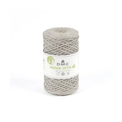Abbildung von DMC Eco Vita Metallic Recyceltes Baumwollgarn mit Pflanzen Etikett 250 g 200 m 6 Farben