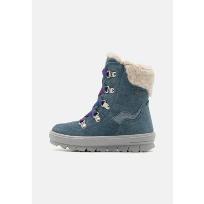 Abbildung von Superfit Flavia Snowboot/Winterstiefel für Kinder, Größe: 28, Blau/lila Schuhe