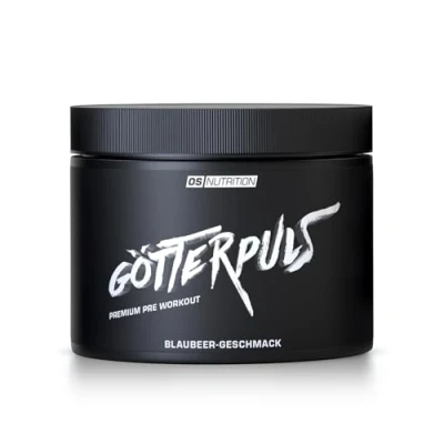 Abbildung von OS NUTRITION Götterpuls Premium Pre Workout Booster Blaubeere Pulver, 308g