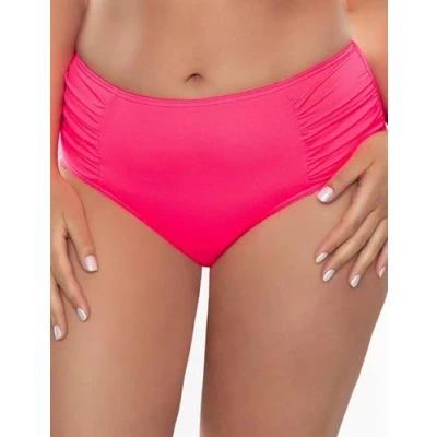 Abbildung von VIVISENCE 3002 Bikinislips Dame Bademode Musterlos Gerafft Hoher Bund Setteil EU, Neonpink,44