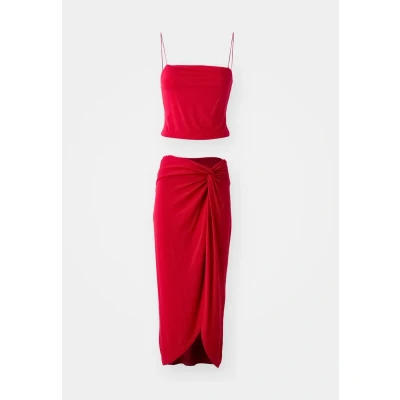 Abbildung von Lascana LSCN BY Beach SET Strandaccessoire, Damen, Größe: 44, Cherry red