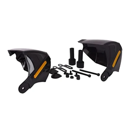 Abbildung von Paar 22mm 7/8&quot; Schwarz Motorrad Handschützer Handprotektoren Lenkerschutz Windschutz