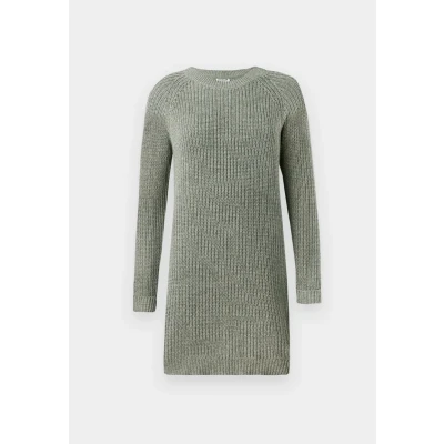 Abbildung von Noisy May Nmsiesta O NECK Dress Strickkleid, Damen, Größe: Medium, Medium grey melange