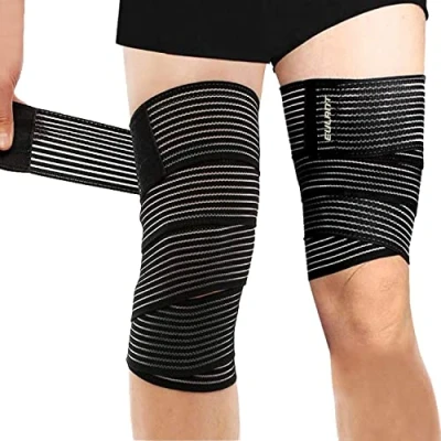 Abbildung von EULANT 2 Pcs Bandage 180cm, Elastikbinden/Ellenbogenstütze/Elastisch Kniebandage/Knöchel Stützbandage/Oberschenkel Kompression Wickeln/Sport Kompressionsbandage