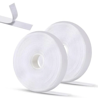 Abbildung von Oderra Klettband Selbstklebend 8 m Extra Stark, Doppelseitiges Klebende Mit Klettverschluss Geeignet für Fotorahmen, Fenster, Moskitonetze, Automatten, Heimwerker(weiß)