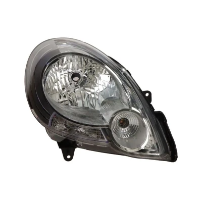 Abbildung von TYC 20 1399 05 2 Scheinwerfer rechts H4, P21/5W chrom mit Tagfahrlicht für Rechtsverkehr Elektromotor RENAULT: Kangoo II Be Bop