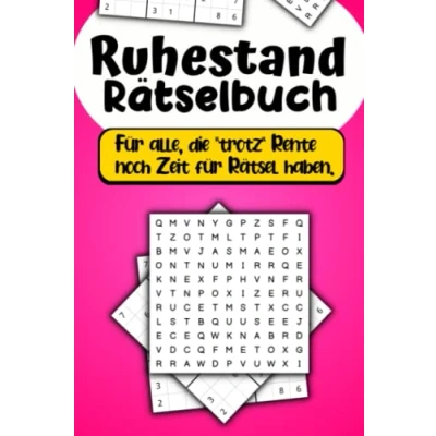 Abbildung von Ruhestand Rätselbuch für alle die trotz Rente noch Zeit Rätsel haben: Das perfekte Rentner Geschenk