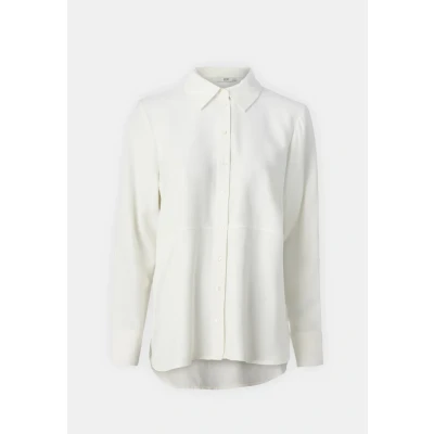 Abbildung von JDY Jdyolli LONG Hemdbluse, Damen, Größe: Medium, Cloud dancer