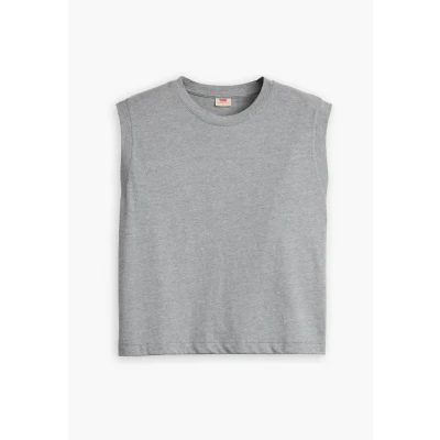 Abbildung von Levi&#039;s BOXY TANK TOP Top, Damen, Größe: Small, Header gray