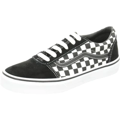 Abbildung von Vans Ward Slip on Canvas Unisex Baby Sneaker, Schwarz Checkers Black True White Pvc, 18 EU