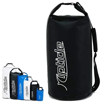 Abbildung von riptide Dry Bag wasserdichter Packsack mit Umhängegurt schwarz 20l