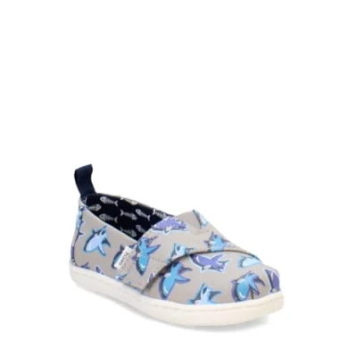 Abbildung von TOMS Classic Alpargata Flacher Slipper, Drizzle Grey Glow In The Dark White Shark, 43 EU (10 US)