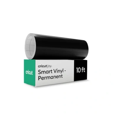 Abbildung von Cricut Smart Vinyl Permanent, Schwarz 14 cm x 304,8 Großpackung