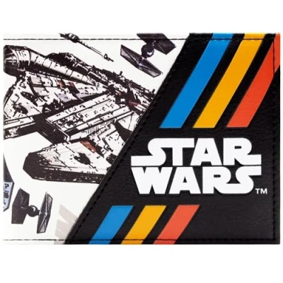 Abbildung von Star Wars Millennium Falcon Galactic Starfight Weiß Portemonnaie Geldbörse