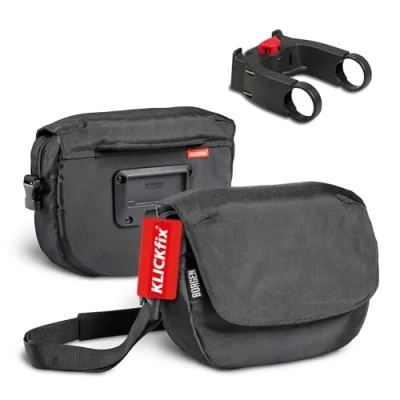 Abbildung von Borgen KLICKfix Lenkertasche Fahrrad Wasserabweisende und geräumige 5 L Fahrradtasche Lenker