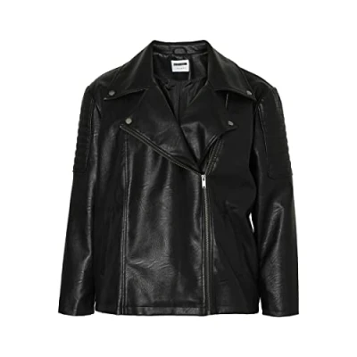 Abbildung von Noisy May Curve Nmrubina Jacket Kunstlederjacke, Damen, Größe: 50, Black