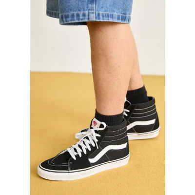 Abbildung von Vans SK8HI Unisex Sneaker high, Größe: 46, Black Leder und textil