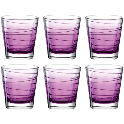 Abbildung von LEONARDO HOME 026838 Trinkglas VARIO STRUTTURA 6er Set 250 ml blau, Glas