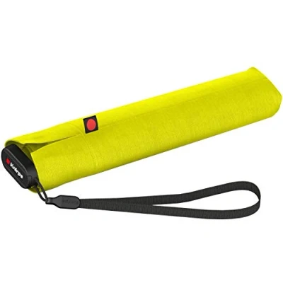Abbildung von Knirps Taschenschirm Ultra US.050 Slim Manual leicht und flach Sturmfest Windproof 21 cm Gelb
