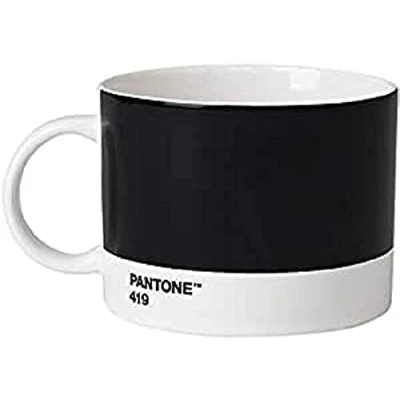 Abbildung von Pantone Teebecher, Porzellan, Black 419, 10.4 x 8 cm