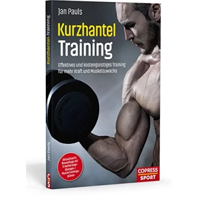 Abbildung von Kurzhanteltraining. Effektives und kostengünstiges Training für mehr Kraft Muskelzuwachs. Zuhause trainieren: Bodyshaping, Krafttraining, Fettverbrennung. Trainingspläne jedes Fitness Level