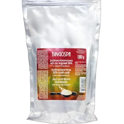 Abbildung von Jod Brom Badesalz gegen Narben, Psoriasis, rheumatische Erkrankungen, Arthritis 1000 g BINGOSPA