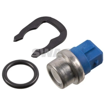 Abbildung von SWAG 30 93 4762 Kühlmitteltemperatursensor Blau mit Dichtung, Haltefeder AUDI: 100 C3 Saloon, 90 B3, A6 C4 VOLKSWAGEN: TRANSPORTER 4 Bus