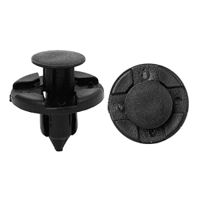 Abbildung von sourcing map 50Stk.Auto Befestigung Clips Türverkleidung Klammern Stoßstangen mit Loch 8 mm Zierleisten Kunststoff Plastikklips Schwarz