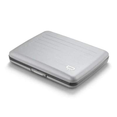 Abbildung von OGON Aluminium Geldbörse Smart Case V2 Large Fach für Münzen und Banknoten RFID Schutz Kartenhalter Kapazität 10 Karten