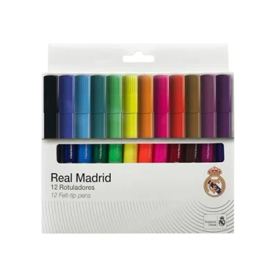 Abbildung von CYPBRANDS Real Madrid, Filzstifte, Farben, Zeichnen, kreative Aktivitäten, mehrfarbig, offizielles Produkt