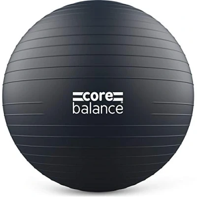 Abbildung von Core Balance, berstsicherer Gymnastikball für Fitness Yoga Schwangerschaft 55cm 65cm 75cm 85cm inkl. Luftpumpe