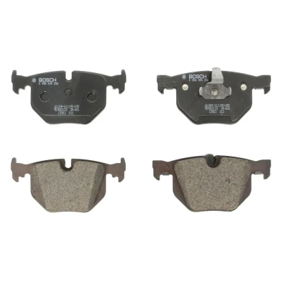 Abbildung von BOSCH 0 986 494 286 Bremsbelagsatz Low Metallic mit Anti Quietsch Blech, Kolbenclip BMW: 7