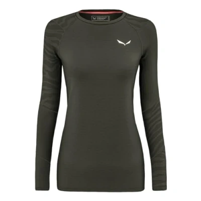 Abbildung von Salewa Damen Cristallo Warm Amr W L/S Tee. Longsleeve Tee, Dark Olive, L EU