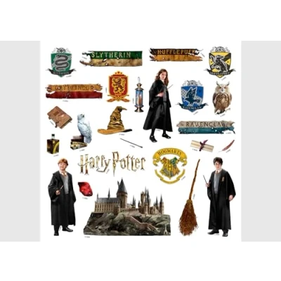 Abbildung von Harry Potter Hogwarts Kinderzimmer Wandstickers, Wandtattoo junge deko von AG Design 30 x cm ADKS 3838