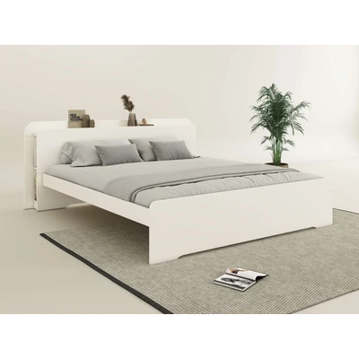Abbildung von OTTO home Bett »Ismund, Stauraum im Kofteil, Stauraumbett«, inklusive Lattenrost, teilmassiv, Bettkasten optional