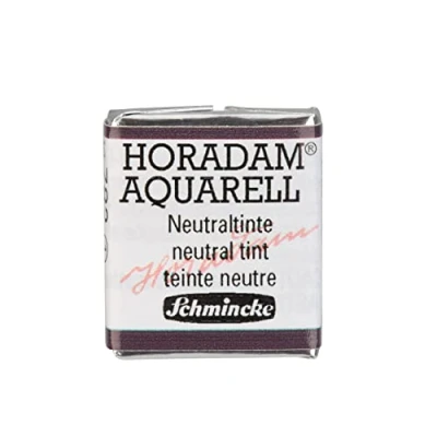 Abbildung von Schmincke HORADAM® AQUARELL feinste Künstler Aquarellfarben, 782 Neutraltinte, 14 044, 1/2 Näpfchen