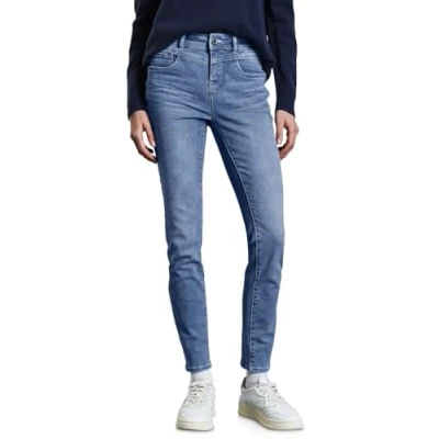 Abbildung von Street One Damen A378133 Jeans im Slim Fit, Light Blue Wash, 34W / 30L