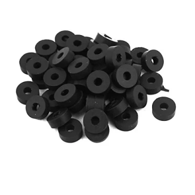 Abbildung von sourcing map 50 Stück Gummi Unterlegscheiben 11mm Außendurchm. 4mm Innendurchm. Dicke für Wasserschlauch Wasserhahn
