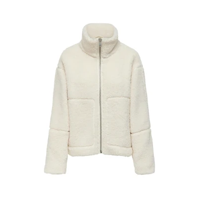 Abbildung von ONLY Onlaspen LIFE Fleecejacke, Damen, Größe: Large, Cloud dancer