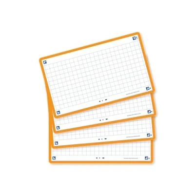Abbildung von Oxford FLASH 2.0 Karteikarten A7, Lernkarten, 75x125mm, kariert, orange, 80 Blatt