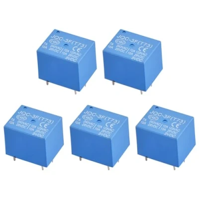 Abbildung von Heschen Leiterplattenrelais, JQC 3F(T73), DC5V Spule, SPDT, 7A 240VAC, 5 Pin Terminals, Stück