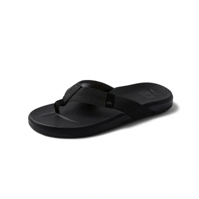Abbildung von Reef Phantom Pantolette flach, Herren, Größe: 40, Black Hochwertiges lederimitat